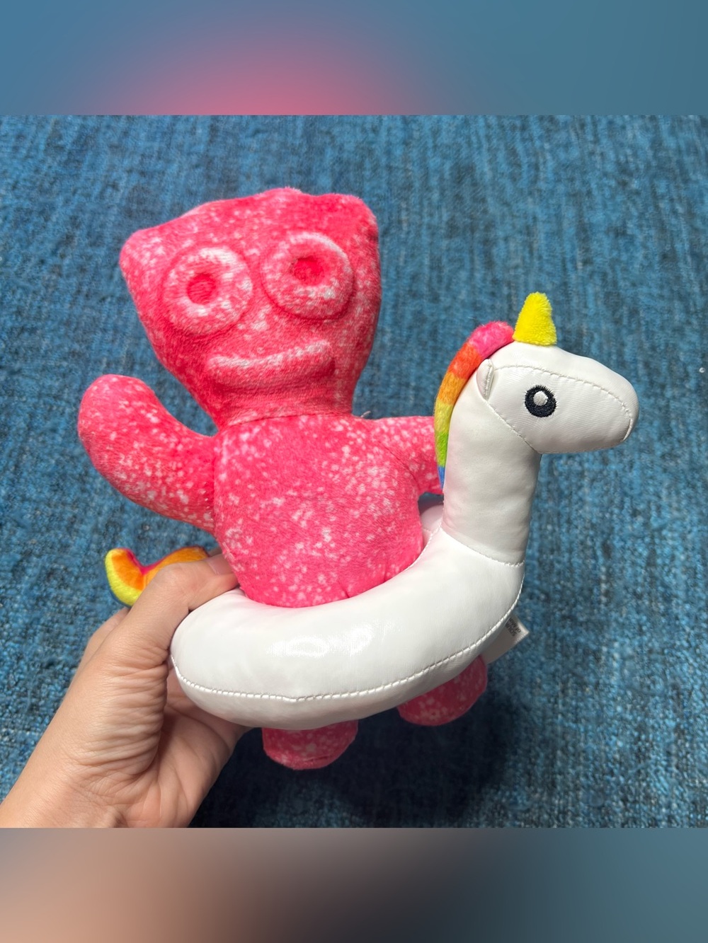 HTF Sour Patch Kids Plush 8" It's Sugar Pink Candy Gummy Unicorn Float Stuffed